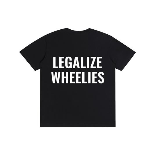 "LEGALIZE WHEELIES" cotton shirt