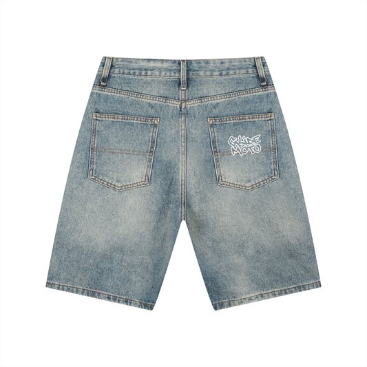 Men's Vintage Wash Denim Shorts