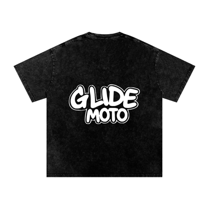Snow Washed Oversized Cotton T-Shirt