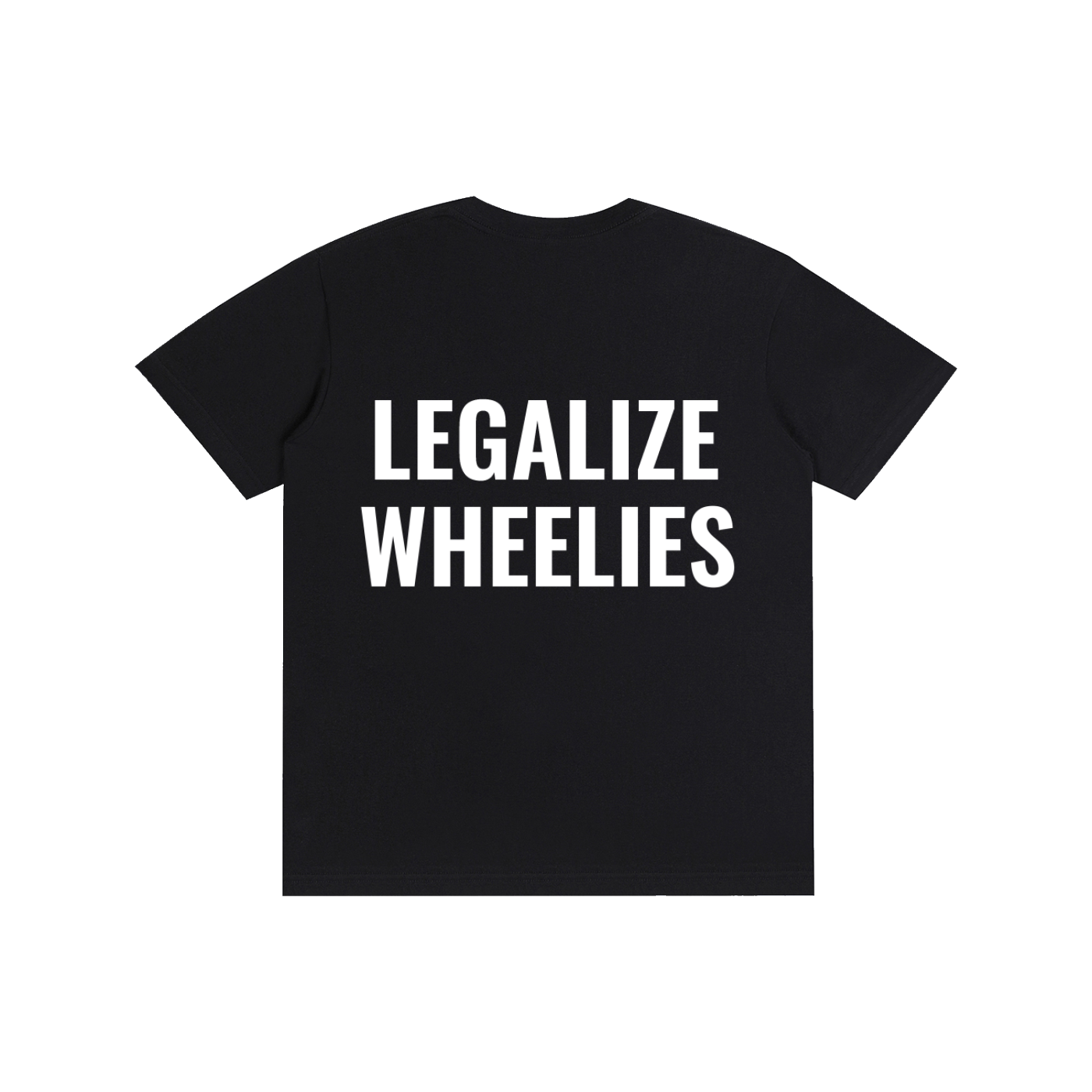 "LEGALIZE WHEELIES" cotton shirt