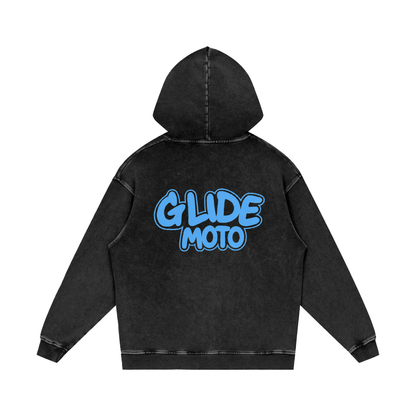 Snow Washed Loose Cotton Hoodie