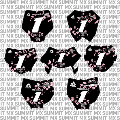 Cherry Blossom Number Plate Decal