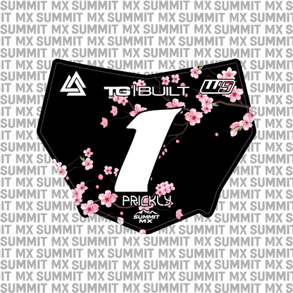 Cherry Blossom Number Plate Decal