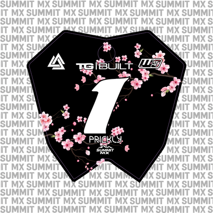 Cherry Blossom Number Plate Decal