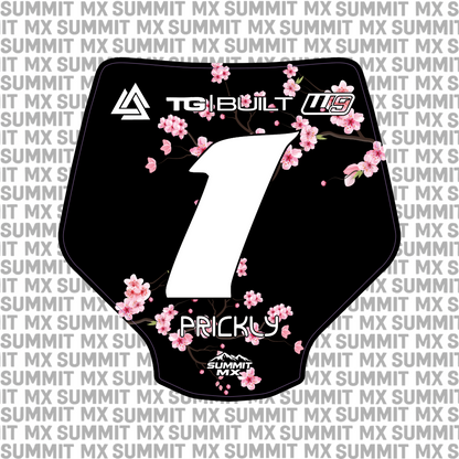 Cherry Blossom Number Plate Decal