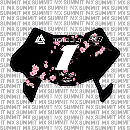 Cherry Blossom Number Plate Decal
