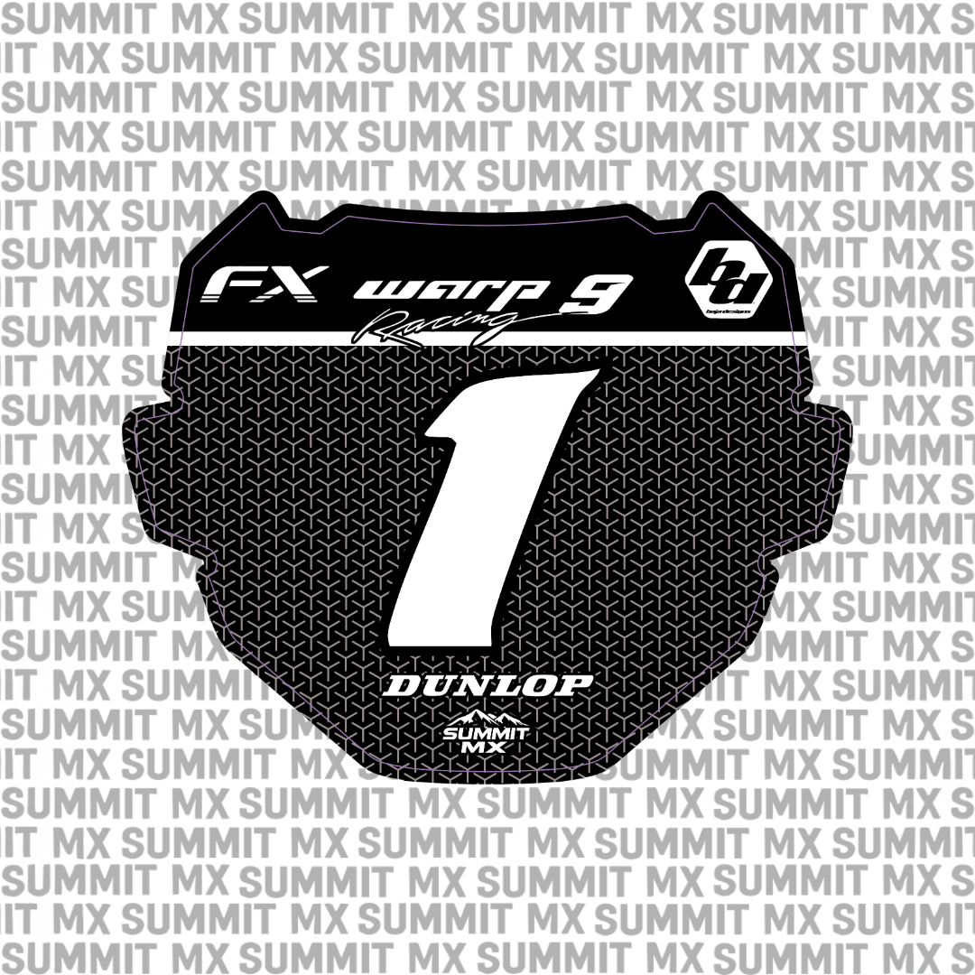 Vertex Number Plate Decal