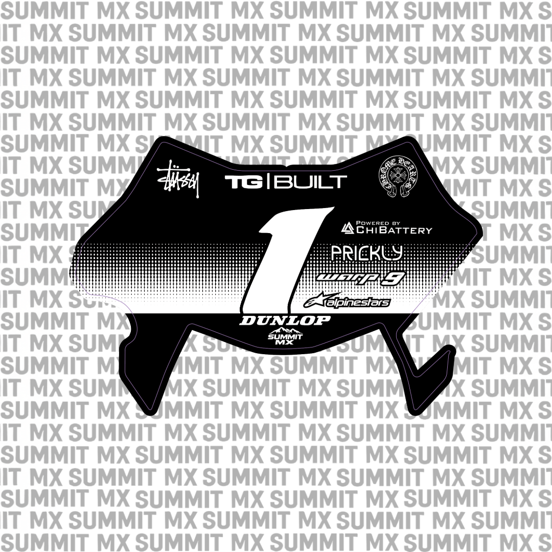 Horizon Number Plate Decal