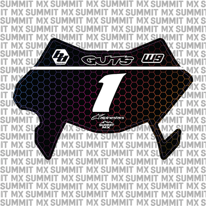 Hex Number Plate Decal