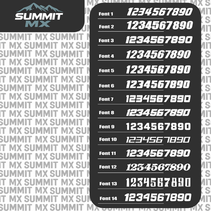 Ridgeline Number Plate Decal